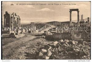 dg21227 Timgad Ruines Romaines Arc de Trajan du Genie Kat. Algerien