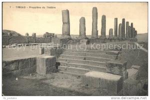dg21269 Timgad Ruines Romaines Propylees du Theatre Kat. Algerien
