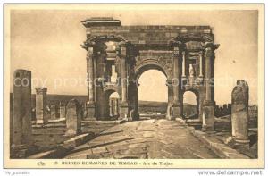 dg21252 Timgad Ruines Romaines Arc de Trajan Kat. Algerien
