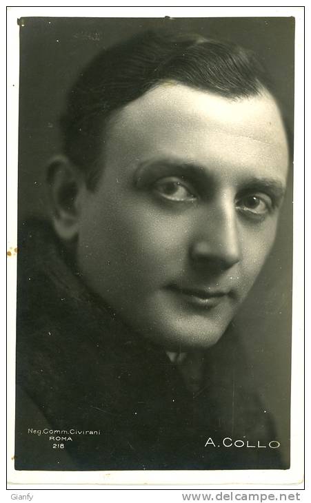 CINEMA FILM MOVIE STAR ACTOR ATTORE ALBERTO COLLO 1920