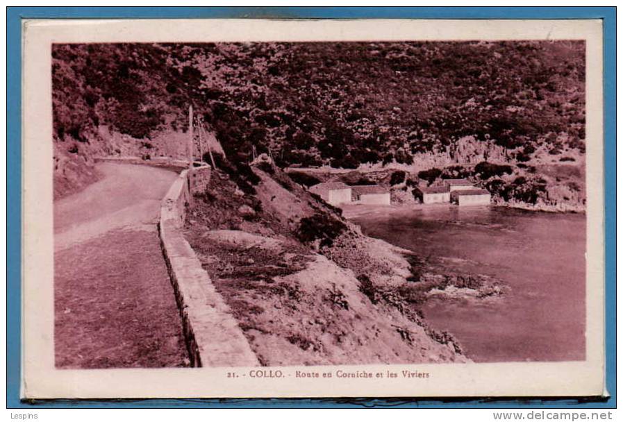 ALGERIE --  Collo - Route en Corniche