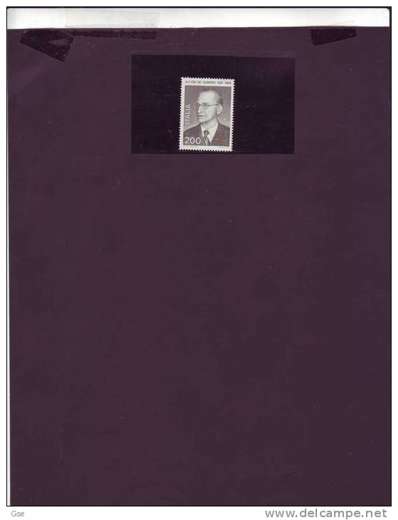 ITALIA  1981 -   Sassone  1546**  - VARIETA´   macchia bianca lato  collo