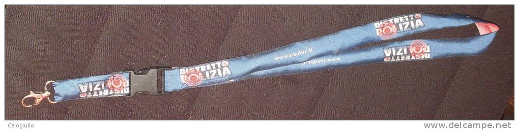 DISTRETTO DI POLIZIA 1 (2000) - LACCETTO DA COLLO PORTACELLULARE PORTACHIAVI ECC... - INTROVABILE