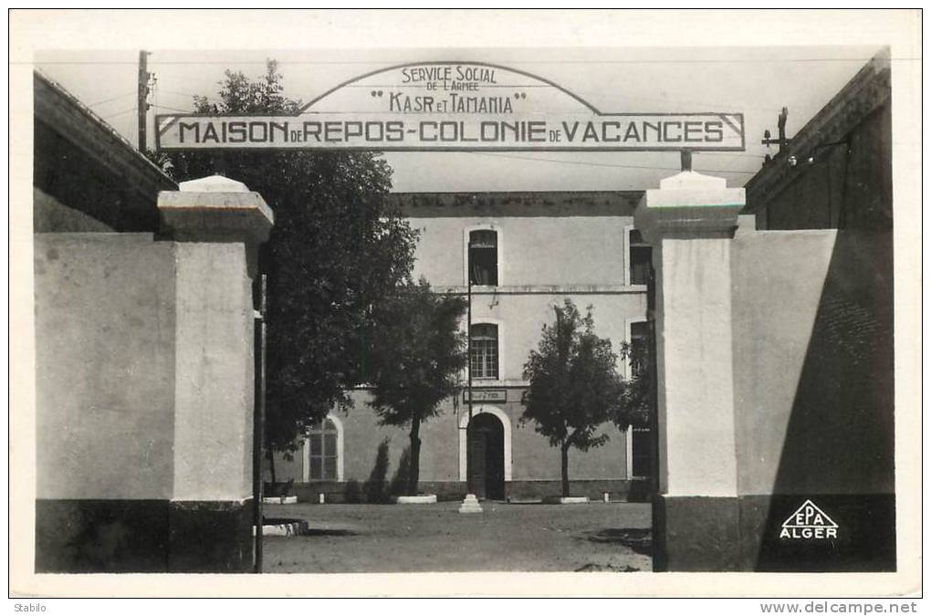 ALGERIE - COLLO - SERVICE SOCIAL DE L'ARMEE 