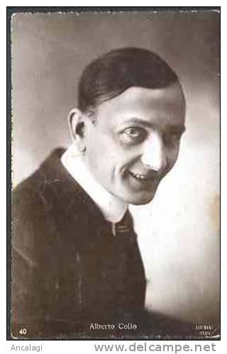 v)ALBERTO COLLO - Attore, dagli anni '20 - Cartolina fotografica, nuova, originale - (032)