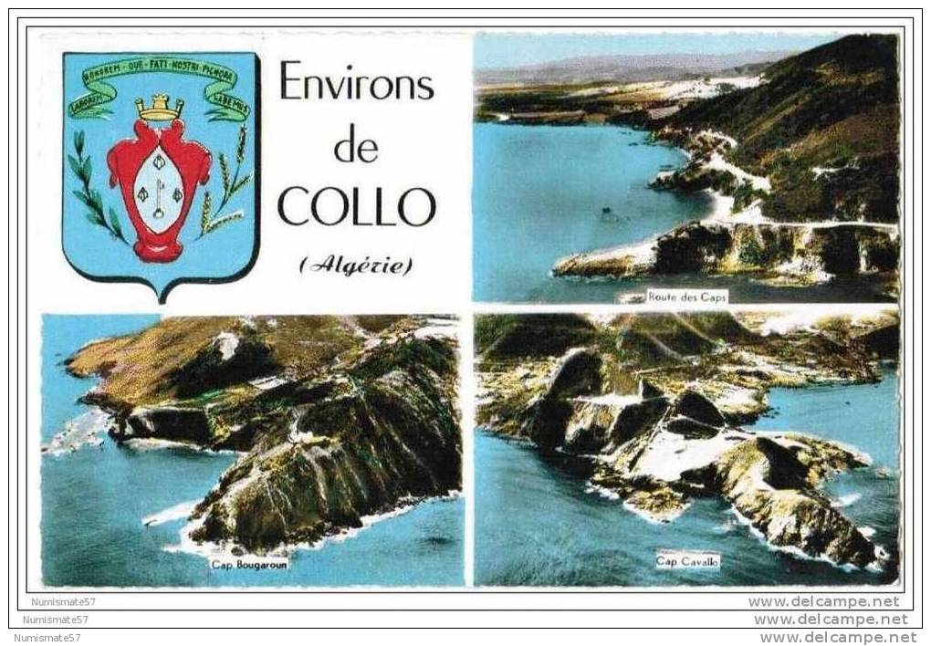 CPSM ALGERIE - Environs de COLLO - Route des Caps - Cap Bougaroun - Cap Cavallo - 30/08/1960