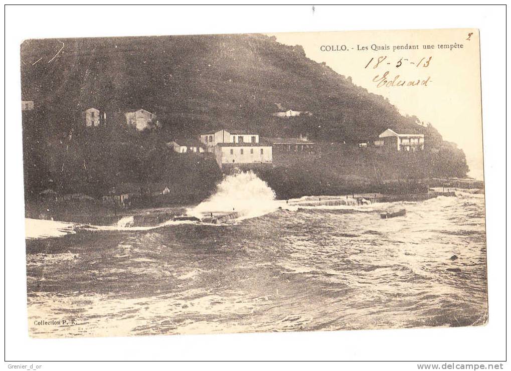 collo les quais pendant une tempete