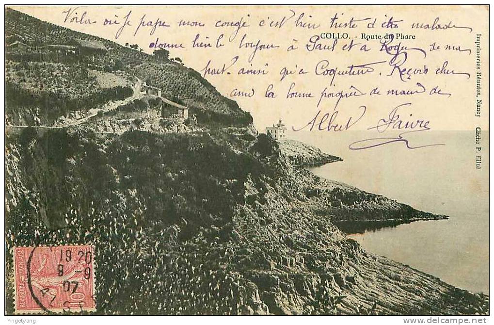 ALGERIE.COLLO.ROUTE DU PHARE