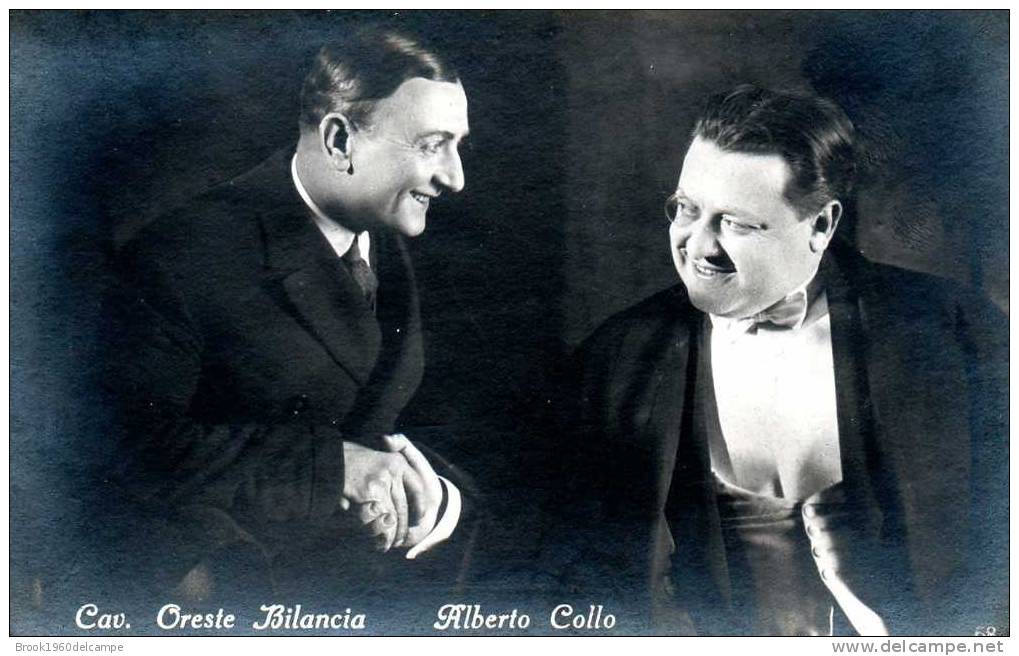 CIN062 - CARTOLINA NON VIAGGIATA ORESTE BILANCIA ALBERTO COLLO