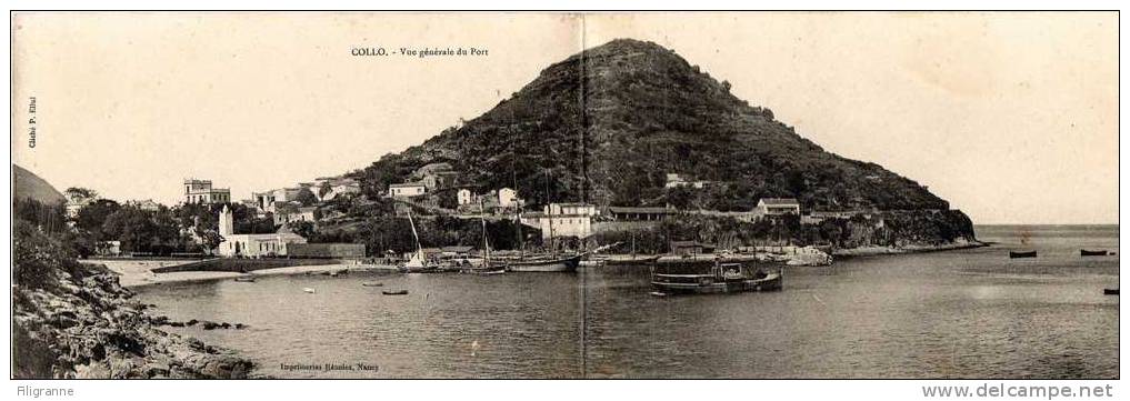 COLLO double carte  vue generale du port