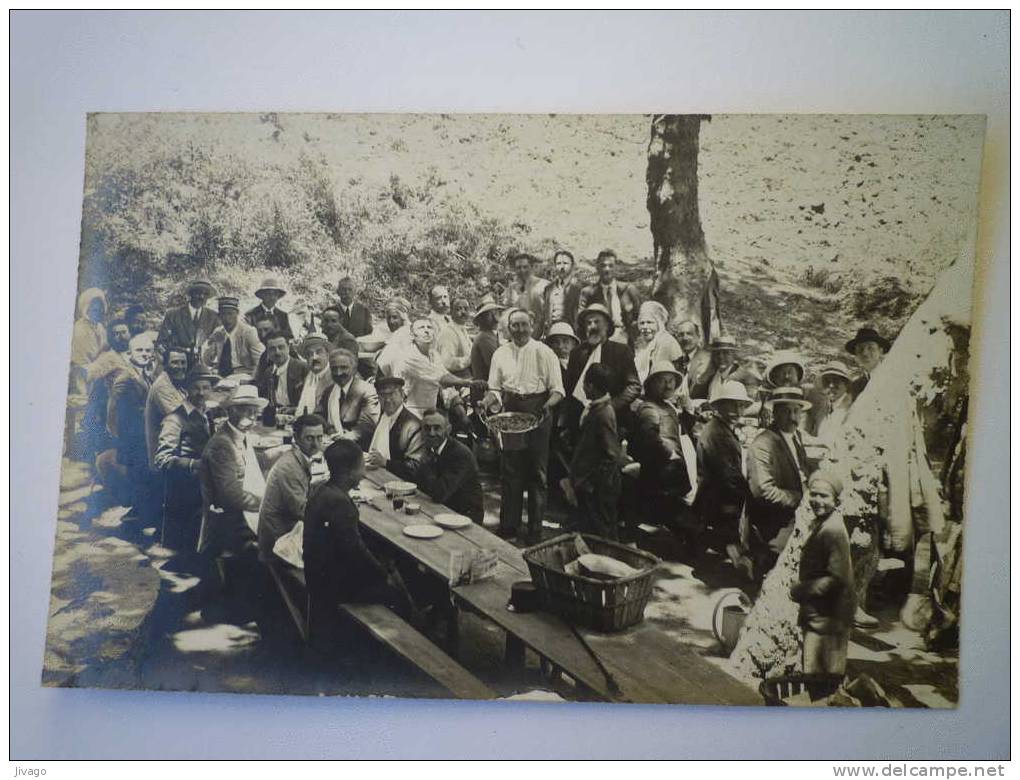 COLLO  (Algérie)    Carte PHOTO  - Méchoui offert par le MAIRE  M. CUSTAUD    1925