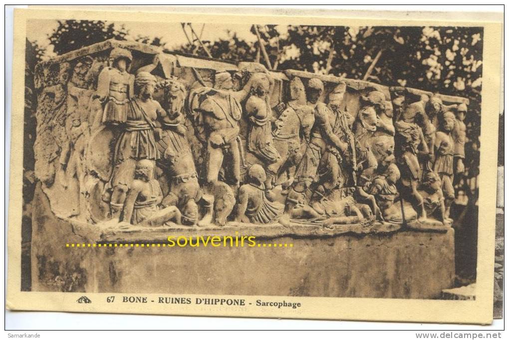 CPA  ALGERIE BONE HIPPONE  Sarcophage - ** prix nets **
