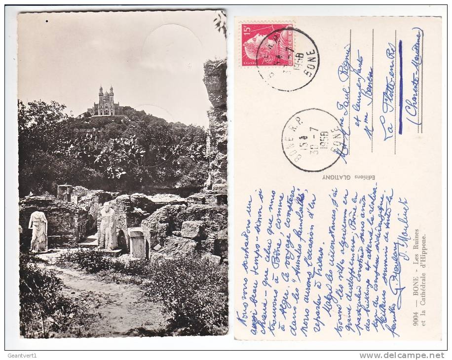 - ALGERIE - BONE - les ruines et la cathedrale d'Hippone -