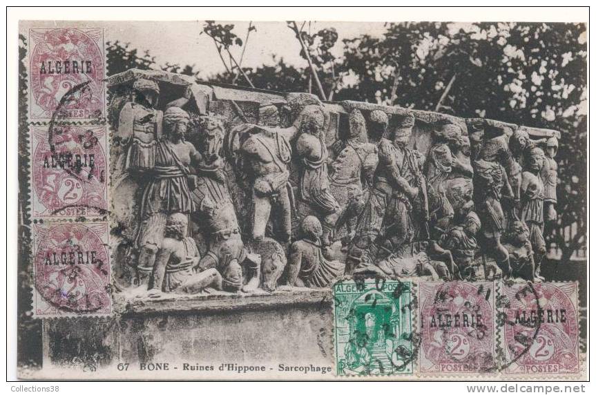 1838 /13  -67- Bone - Ruines d'Hippone - Sarcophage