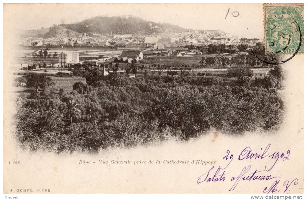 bône vue générale prise de la cathédrale d'hippone PRECURSEUR