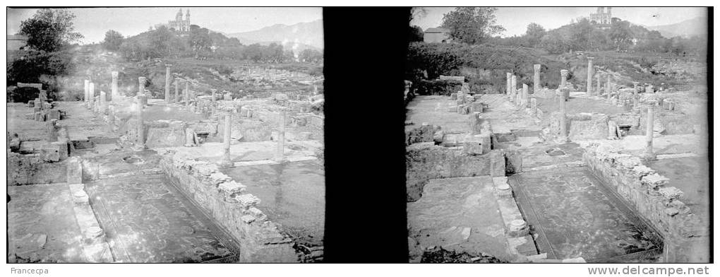 Plaque Photo Stéréo - PN 0108 - ALGERIE - BÔNE - Ruines d' HIPPONE