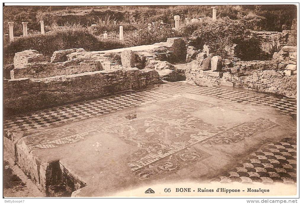 algerieBONE RUINES D´HIPPONE MOSAIQUE N°66