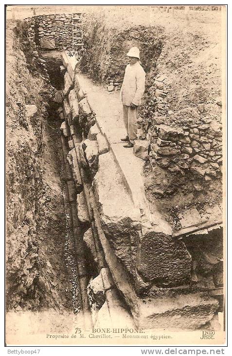 ALGERIEBONE HIPPONE PROPRITE DE MR CHEVILLOT MONUMENT EGYPTIEN N°75