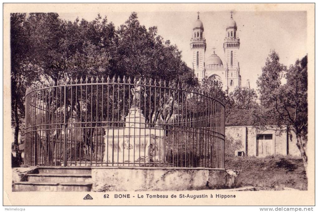 CPA  carte postale ancienne AFRIQUE ALGERIE BONE le tombeau de St-Auguste à hippone