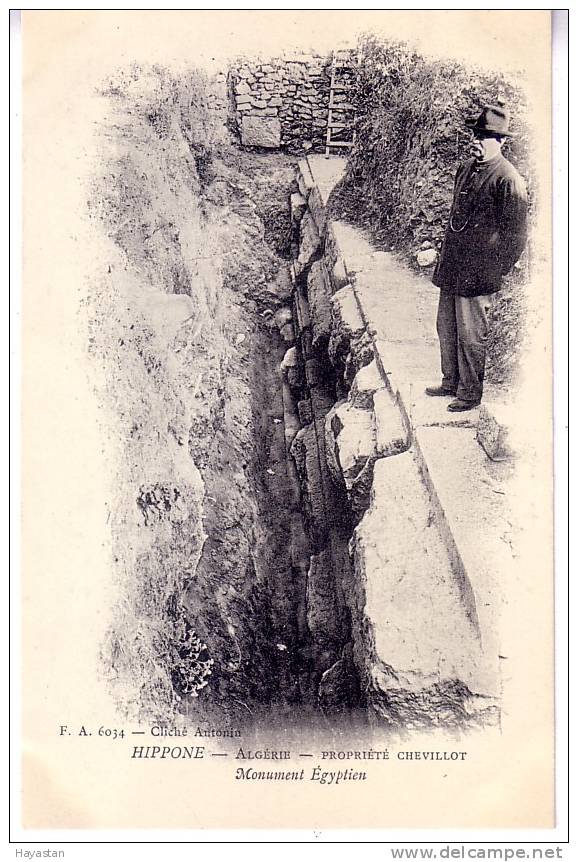 BONE - HIPPONE - PROPRIETE CHEVILLOT - monument egyptien