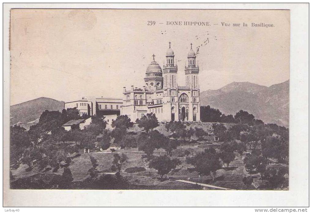 1 cpa BONE - HIPPONE - vue sur la Basilique