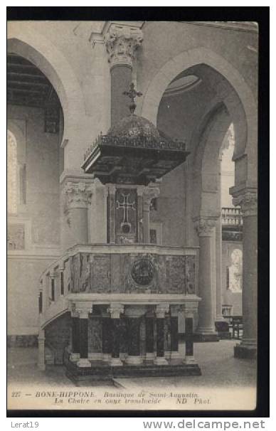 ALGERIE... BONE.HIPPONE....BASILIQUE DE ST AUGUSTIN..NON  ECRITE....‹(•¿•)›.