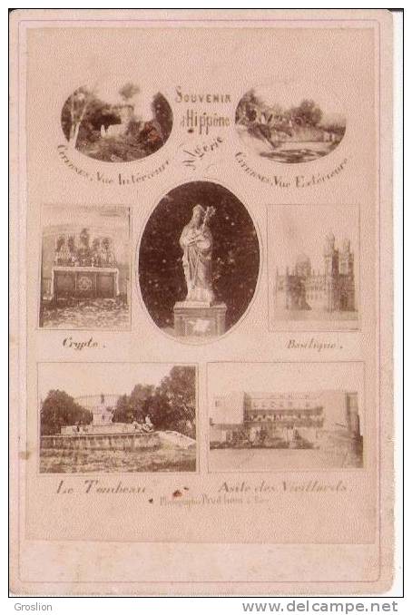 HIPPONE ALGERIE PHOTO CARTONNEE ANCIENNE  DIVERS VUES