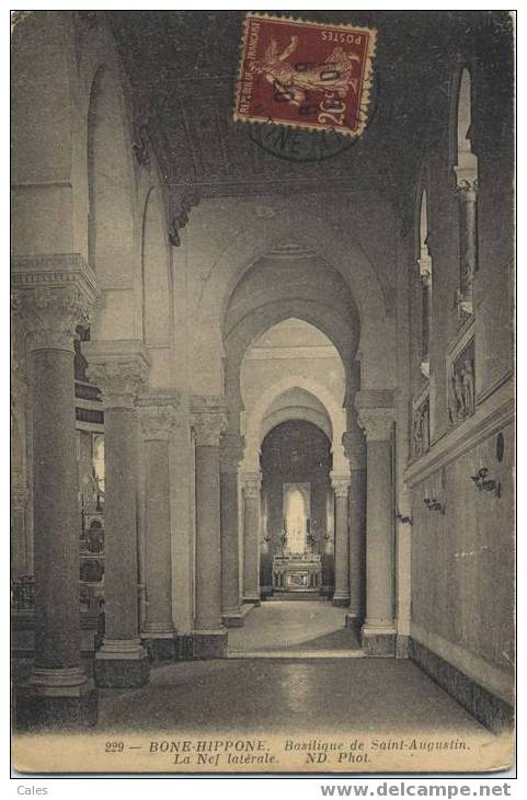 Algérie  LA NEF LATERALE DE LA BASILIQUE ST AUGUSTINA BONE-HIPPONE