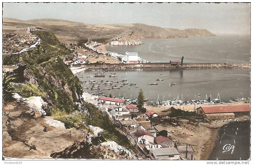 BENI-SAF (ALGERIE) Le Port et la Plage en 1960    CPSM