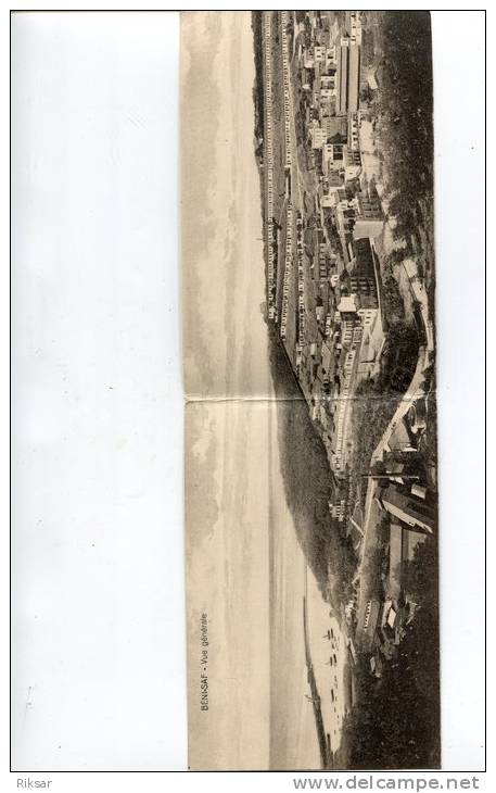 ALGERIE(BENI-SAF) CARTE PANORAMIQUE 4 VOLETS