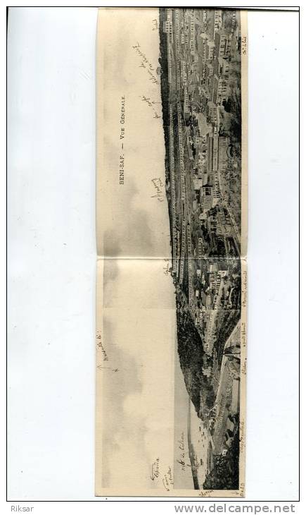 ALGERIE(BENI-SAF) CARTE PANORAMIQUE 3 VOLETS