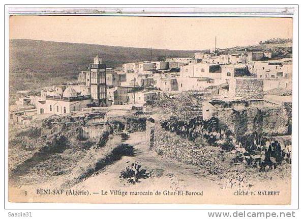 BENI  SAF  LE  VILLAGE  MAROCAIN  DE  GHAR  EL  BAROUD      TBE      1V71