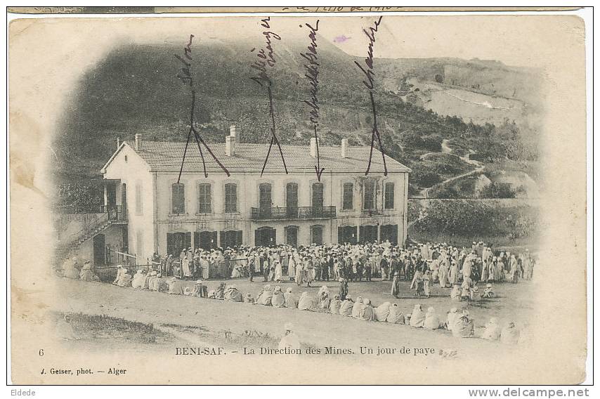 Beni Saf  6 J. Geiser La Direction des Mines un jour de paye