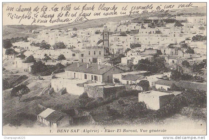 CPA ALGERIE BENI SAF RHAR EL BAROUT Oranie Panorama 1916