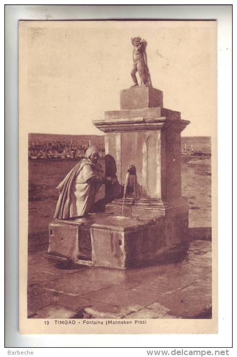 TIMGAD .- Fontaine ( Manneken Piss )