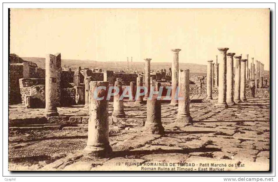 CPA Ruines Romaines De Timgad Petit Marche de