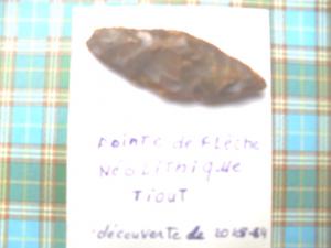 pointe de flèche néolithique Tiout