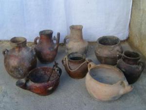 Ustensiles en terre cuite
