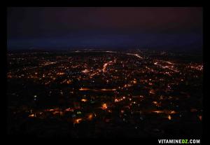 Vue sur Tlemcen le soir