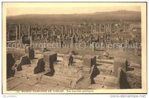 dg21210 Timgad Ruines Romaines Les Latrines publiques Kat. Algerien