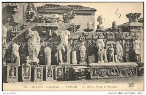 dg21363 Timgad Ruines Romaines Musee Steles et Statues Kat. Algerien