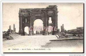 CPA Timgad Arc de Trajan Facade Occidentale