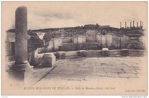 Salle De Reunion, Cote Sud, Ruines Romaines De Timgad, Algeria, Africa, 1900-1910s