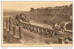 CPA ALGERIE - RUINES DE TIMGAD - LE THEATRE