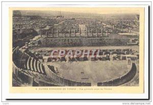 Algerie CPA Ruines romaines de Timgad Vue generale prise du thea