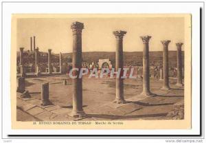 Algerie Timgad CPA Ruines romaines de Timgad Marche de Sertius