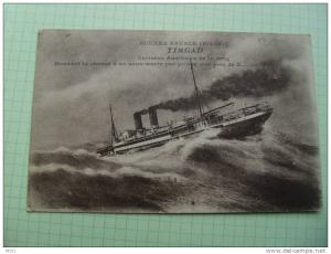 bateau guerre timgad donnant la chasse a un sous marin