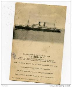 campagne d’ orient timgad 1914 18 croiseur auxiliaire imp grimaud et cie