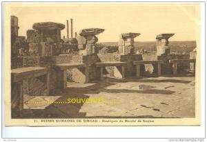 CPA   ALGERIE  TIMGAD  Boutiques du Marché de Sertuis - ** prix nets **