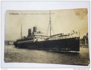 TIMGAD Paquebot Poste Rapide, Courrier d´Algérie